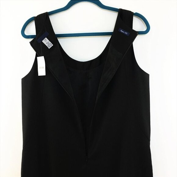 nwt sz 10 Elegant J.CREW Ruffle Sheath Dress Super 120s Wool black - Picture 7 of 11